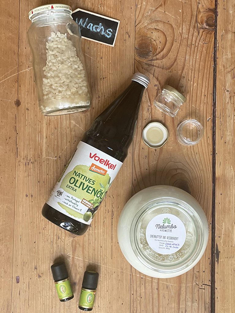 Zutaten für die Lippenpflege